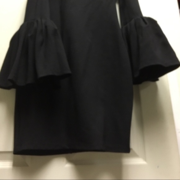 Gianni Bini Off Cold Shoulders Bell Sleeves Dress - Picture 13 of 16